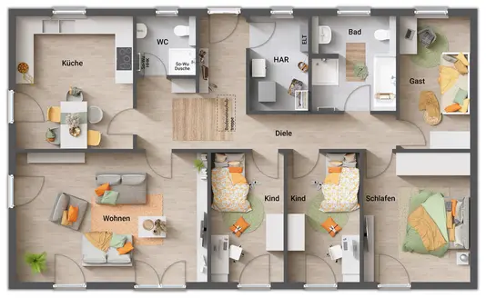 Grundriss-Bungalow-131-Erdgeschoss