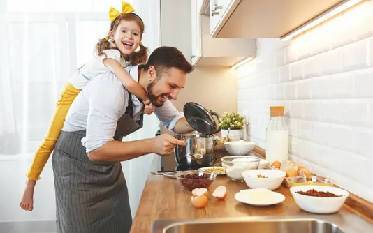 Passivhaus-Familie-Wohnen