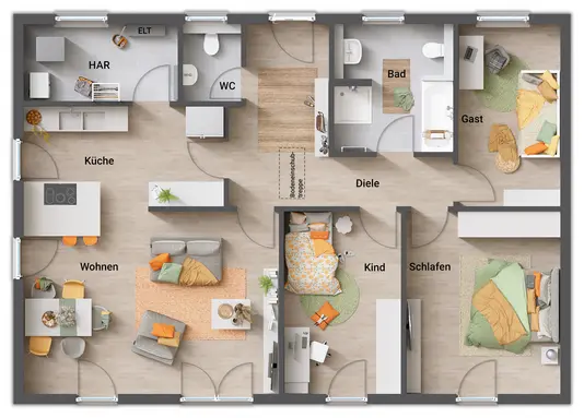 Grundriss-Bungalow-110-Erdgeschoss-Gaeste-WC